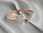 Open Diamond Star Ring in 10k, 14k, and 18k Gold