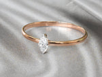Marquise Cut Diamond Ring in 10k, 14k, and 18k Gold