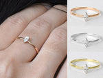 Marquise Cut Diamond Ring in 10k, 14k, and 18k Gold