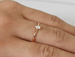 Pear Cut 0.14 ctw Diamond Ring