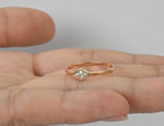 Micro Pave Dainty Diamond stacking ring