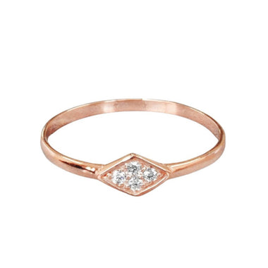 Micro Pave Dainty Diamond stacking ring