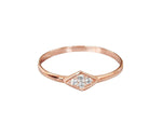 Micro Pave Dainty Diamond stacking ring