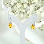 Pear Shaped gemstone earrings in 10k and 14k gold/ Garnet/ Amethyst/ Citrine/ Swiss blue topaz/ London blue topaz