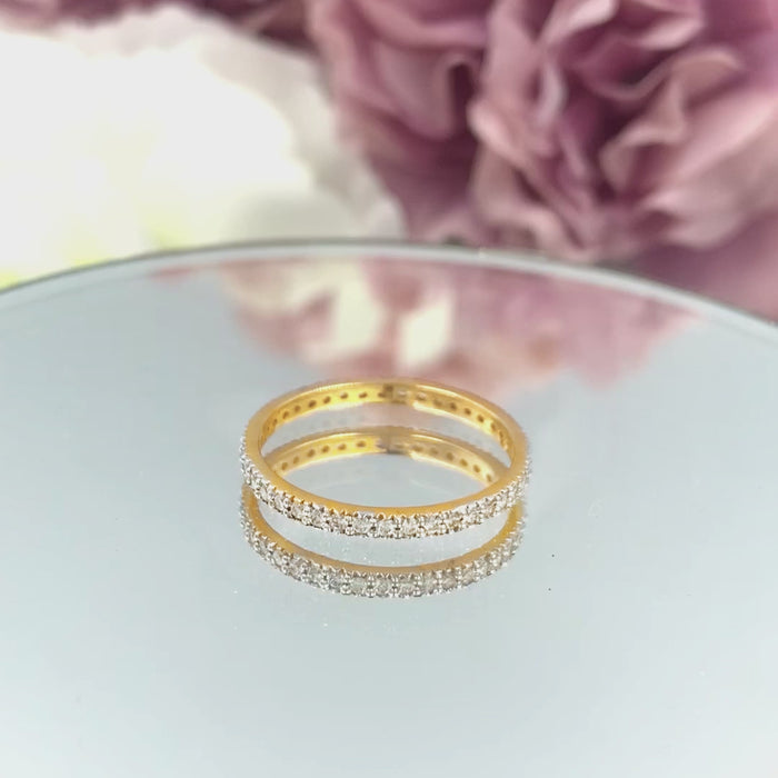 Full Eternity Diamond Ring 10k 14k 18k Gold
