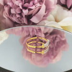 Micro Pave Wedding Diamond Ring in 10k 14k 18k Gold / Half Eternity Diamond Ring / Thin Dainty Diamond Cluster Engagement Ring