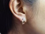 Gold Diamond Stud Earrings / Dainty Drop Stud Earring / Minimalist Stud Earring / Solid Shiny 18k 14k 10k Gold Earring / Designer Earrings - Jewels By Tarry
