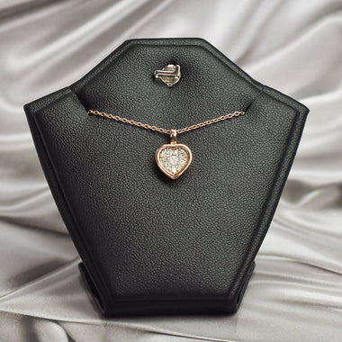 Heart Diamond Necklace / 18k Gold Necklace / Natural Diamond 0.27ct / Minimalist Necklace / Valentine Gift / Valentine Jewelry / DP28 - Jewels By Tarry