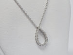 Pear Shape Diamond Necklace in Gold