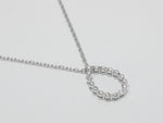 Pear Shape Diamond Necklace in Gold