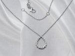 Pear Shape Diamond Necklace in Gold