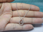 Pear Shape Diamond Necklace in Gold