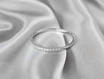 Thin Diamond Half Eternity Ring in White Gold, Yellow Gold, and  Rose Gold