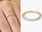 Full Eternity Diamond Ring 10k 14k 18k Gold
