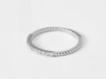 Diamond Wedding Band 2mm Half Eternity Band Ring 18k 14k 10k Gold / Micro Pave Stacking Ring / Thin Dainty Diamond Ring Engagement Ring - Jewels By Tarry