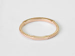 Diamond Wedding Band 2mm Half Eternity Band Ring 18k 14k 10k Gold / Micro Pave Stacking Ring / Thin Dainty Diamond Ring Engagement Ring - Jewels By Tarry