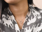 Pear Shape Diamond Necklace in Gold
