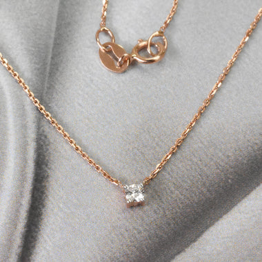 0.05 ct Diamond Solitaire Necklace