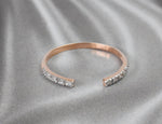 Open Diamond Ring in 10k 14k 18k Gold / Thin Gold Ring / Diamond Stacking Ring / Promise Ring / Birthday Gift / Graduation Gift