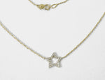 Star Charm Necklace with Genuine 0.14 ctw Diamonds