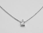 Pear cut 0.14 ctw Diamond Solitaire Necklace