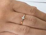 Marquise Diamond Ring / Baguette Diamond Ring / Unique Diamond Ring / 10k 14k 18k Solid Gold Ring / Wedding Engagement Promise Ring