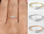 Pear Cut and Baguette Diamond Ring