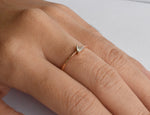 Triangle Shape Brilliant Cut Diamond Ring in 10k 14k 18k Gold