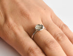 Diamond Clover Ring / Dainty Diamond Clover Ring / Natural Round Diamond Ring / Diamond Flower Ring / Pave Cluster Lucky Clover Ring / DR112 - Jewels By Tarry
