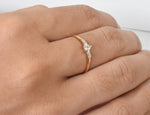 Pear Cut and Baguette Diamond Ring