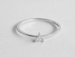 Triangle Shape Brilliant Cut Diamond Ring in 10k 14k 18k Gold