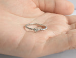 Dainty Diamond Heart Ring / 10k 14k 18k Solid Gold / Tiny Heart Ring / Wedding Ring / Engagement Ring / Love Ring / Valentine Jewelry