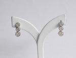 Pave Diamond Earring / 8k White Gold / Diamond Drop Earrings / Tennis Diamond Earrings / Birthday Gift / DE105 - Jewels By Tarry