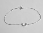 Diamond Lucky Horseshoe Bracelet in 10k, 14k, and 18k Gold