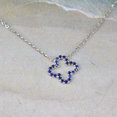 white_gold_stone_blue_sapphire_clover_necklace_jewels_by_tarry