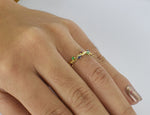 Multi Stone Colorful Ring in Gold