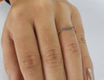 Natural Sapphire Ring in 10k, 14k, 18k, Solid Gold
