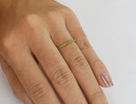 Natural Emerald Full Eternity Band Ring