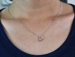 Genuine Sapphire Heart Necklace