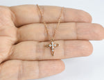 Mini Cross Necklace Diamond Necklace