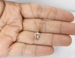 Minimalist Heart Guardian Angel Necklace