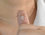 Minimalist Heart Guardian Angel Necklace