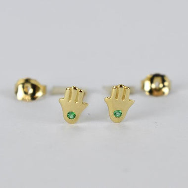 yellow_gold_stone_emerald_tiny_hamsa_hand_earrings_jewels_by_tarry