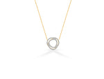 Love Knot Diamond Pendant Necklace in Gold