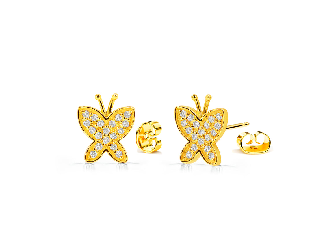 Diamond Marquise Butterfly Stud Earring | MARIA TASH