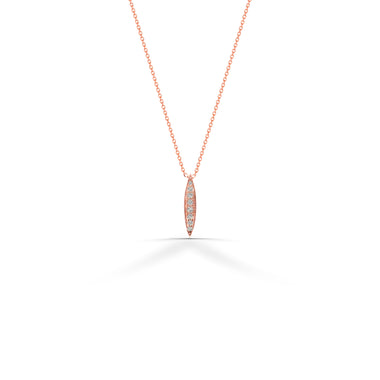 Diamond Necklace in 10K 14K or 18K  Solid Gold