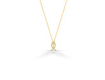 Diamond Fish Cross Necklace in 10k 14k 18k Gold