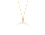 Diamond Fish Cross Necklace in 10k 14k 18k Gold