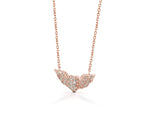 Winged Heart Diamond Necklace