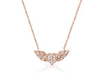 Winged Heart Diamond Necklace